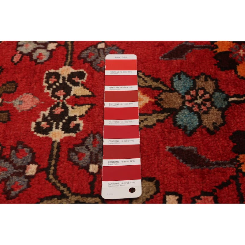 ECARPETGALLERY Hand-knotted Andelz Red Wool Rug - 3'4 x 10'8