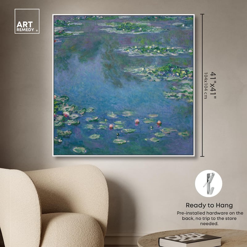 Monet Water Lilies Canvas by Art Remedy