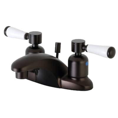 Kingston Brass Paris 1.2 GPM Centerset Bathroom Faucet with Porcelain