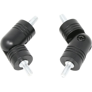 MERIVILLE Hinged Elbow Connector - Designed for Bay Window Curtain Rods or Corner Drapery Rods up to 1-inch Diameter