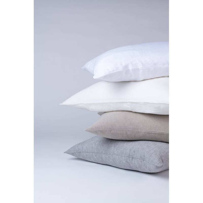 Damara, Linen, White, Sham