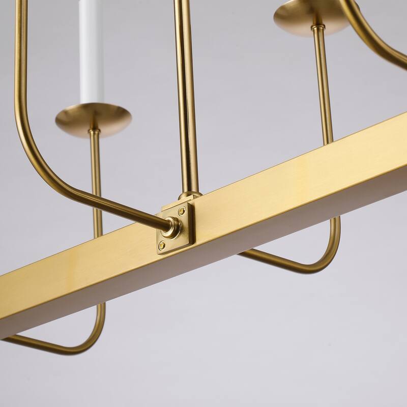 47" Large 10-Light Linear Branching Chandelier