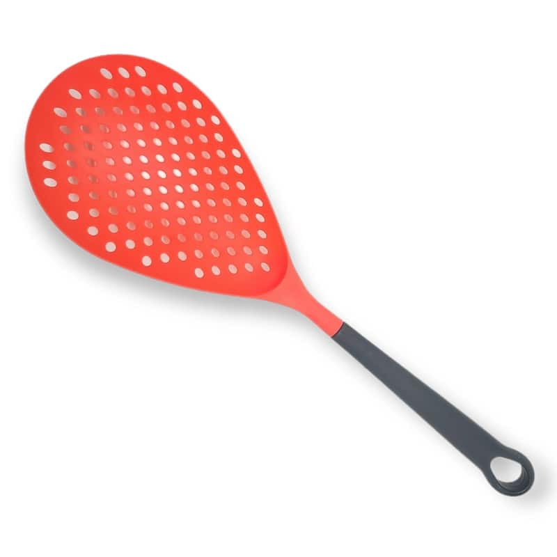 Handy Housewares 15" Handheld Strainer Scoop Colander Skimmer Spoon with Long Handle - 3-Pack