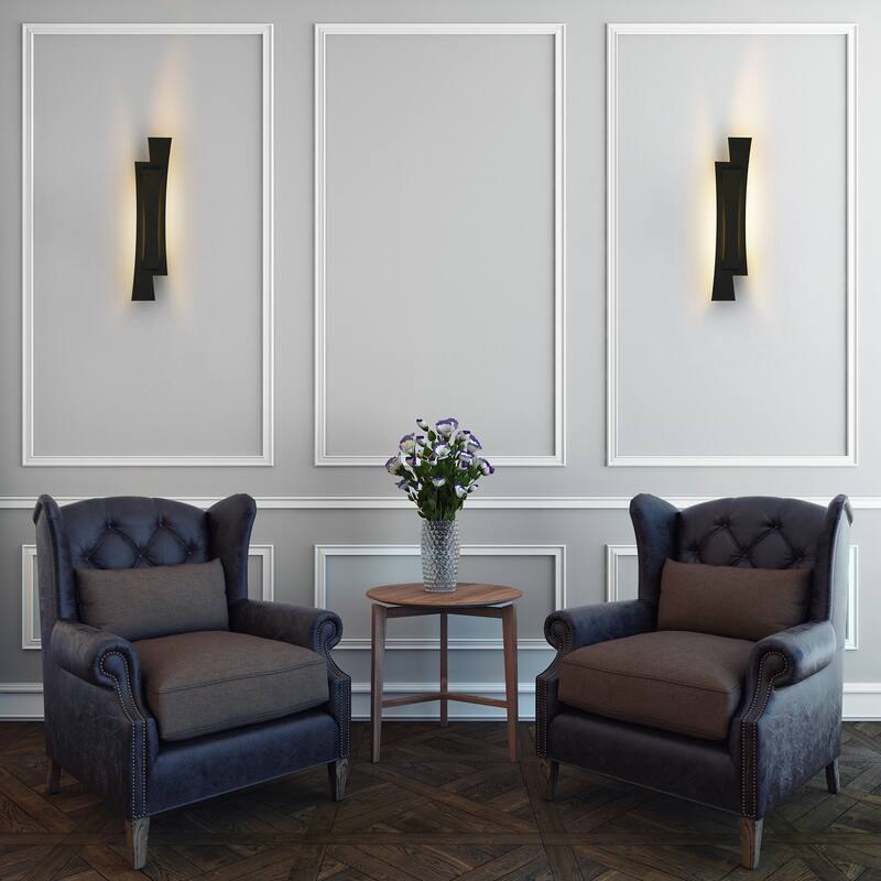 Candora Integrated LED 24in Black Vanity Light