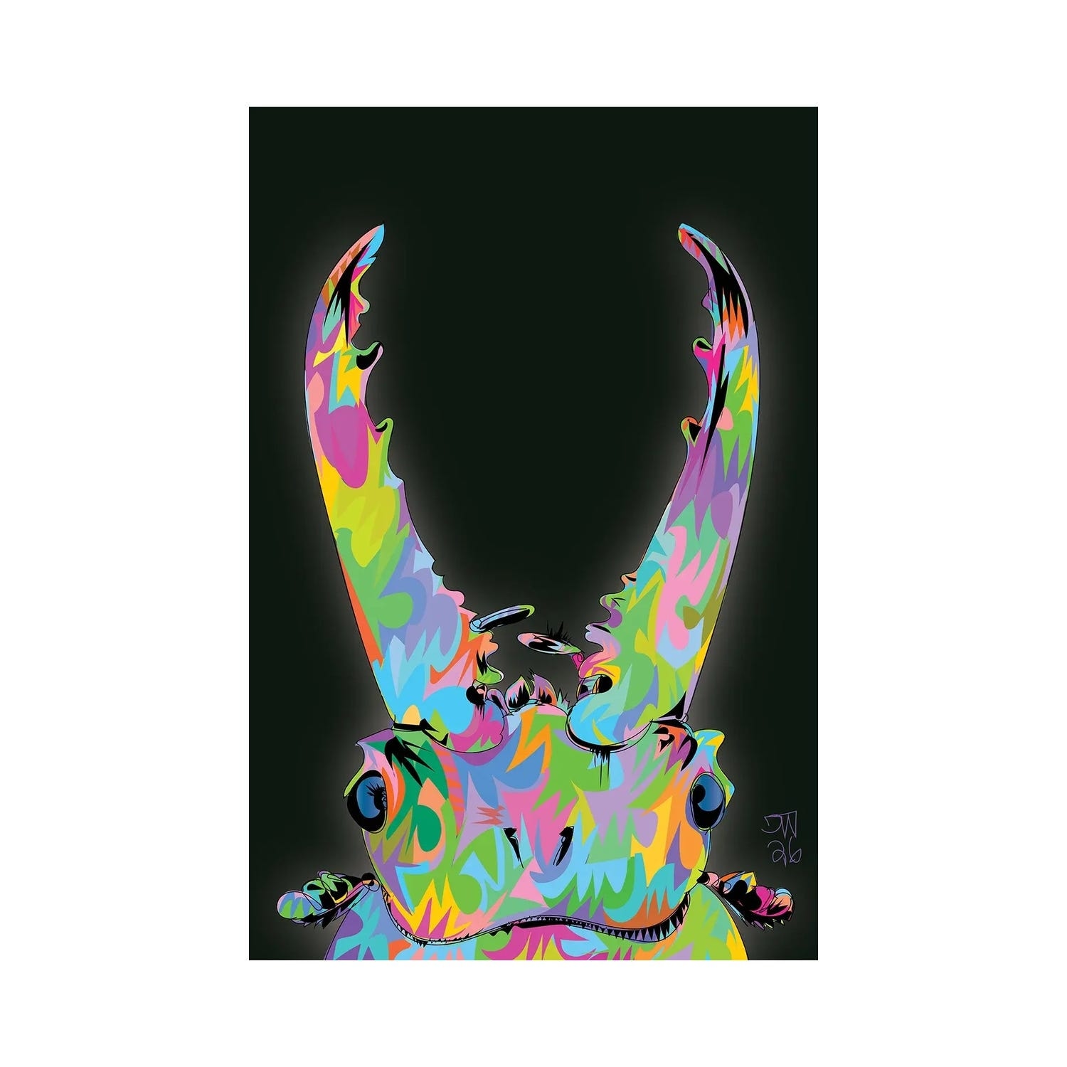 "Beetle Jaws 2026" by TECHNODROME1 Canvas Print
