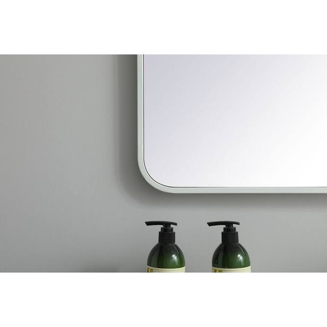 Elegant Lighting MR803040 Evermore 30" W x 40" H Rectangular Framed