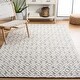 preview thumbnail 2 of 52, SAFAVIEH Vermont Handmade Geometric Wool Area Rug 3' x 5' - Ivory/Grey