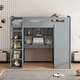 preview thumbnail 31 of 46, Loft Bed with Desk, Wardrobes, 4 Drawers and 4 Shelves