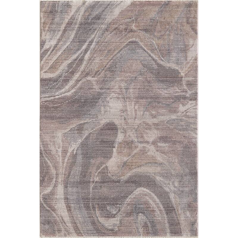 Domani Andrews Modern Abstract Natural Area Rug - 7'10" x 9'10"