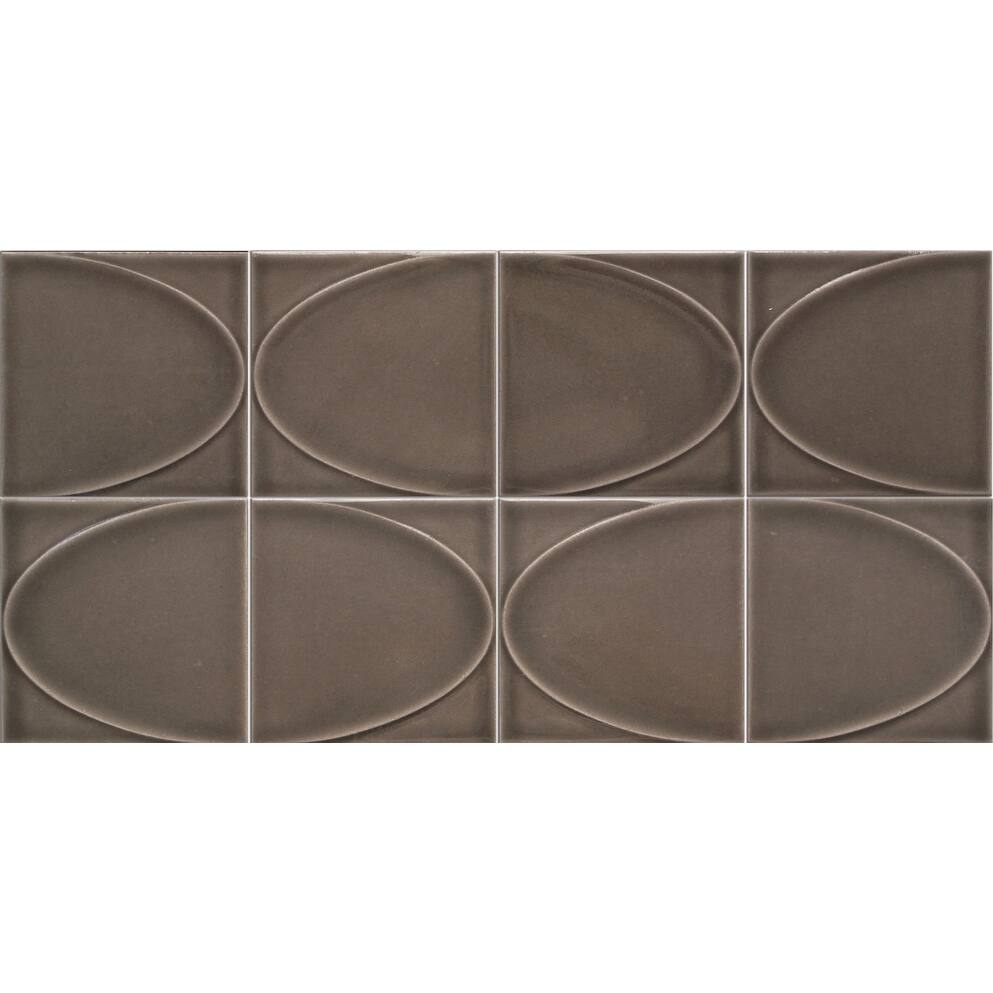 Emser Tile Mizu - 8" x 16" Square Mosaic Wall Tile - Glossy Tile