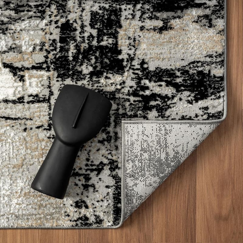 Luxe Weavers Soft Distressed Abstract Area Rug