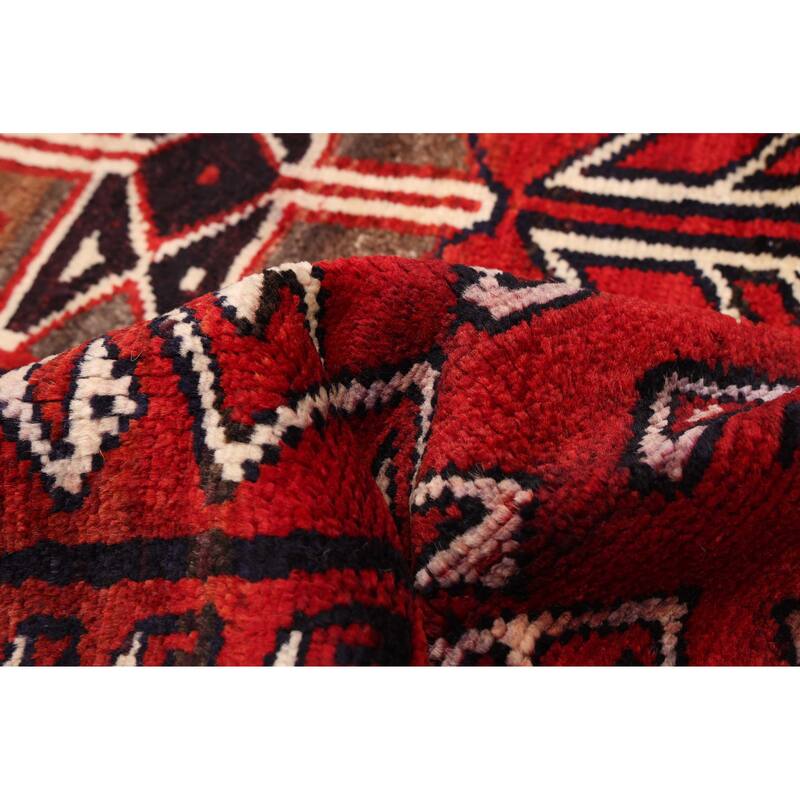 ECARPETGALLERY Hand-knotted Melis Red Wool Rug - 4'6 x 6'2