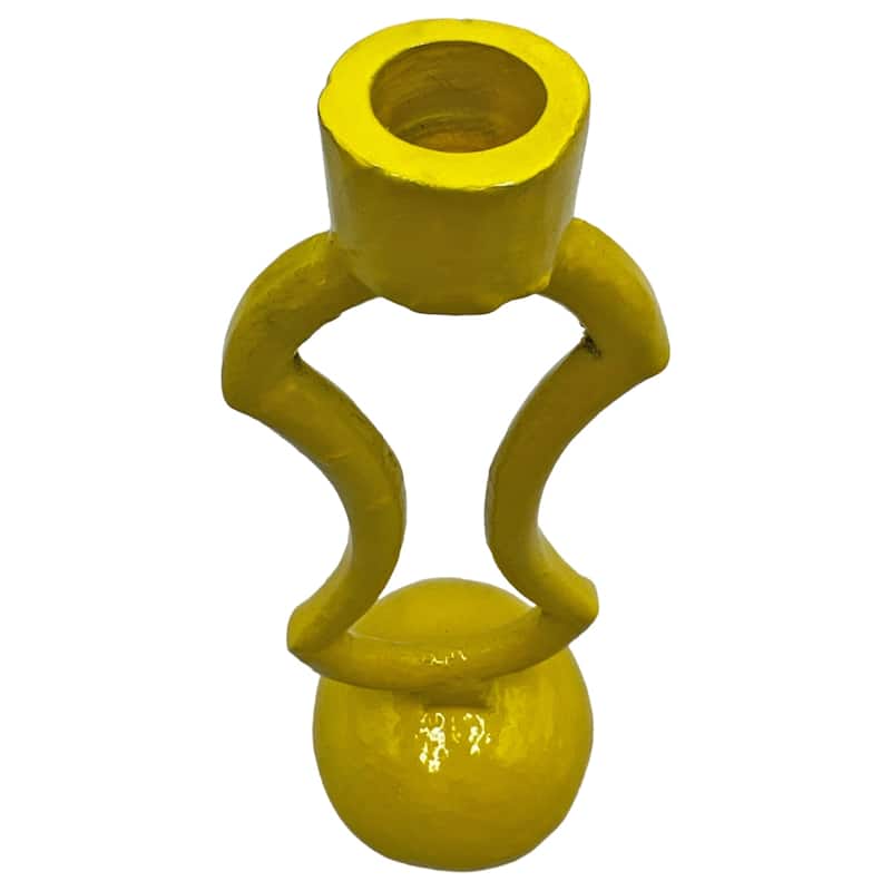 9 Inch High Decorative Handmade Aluminum Modern Candle Holder Set of 2 - 3 x 3 x 9 in