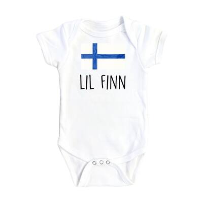 Finland Lil Finn - Baby Boy Girl Clothes Infant Bodysuit Funny Cute Newborn
