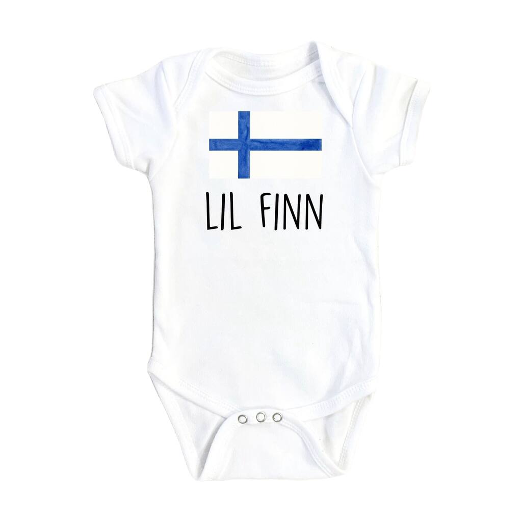 Finland Lil Finn - Baby Boy Girl Clothes Infant Bodysuit Funny Cute Newborn