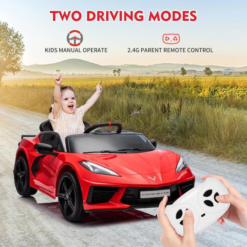 12V Kids Ride on Car Licensed Corvette