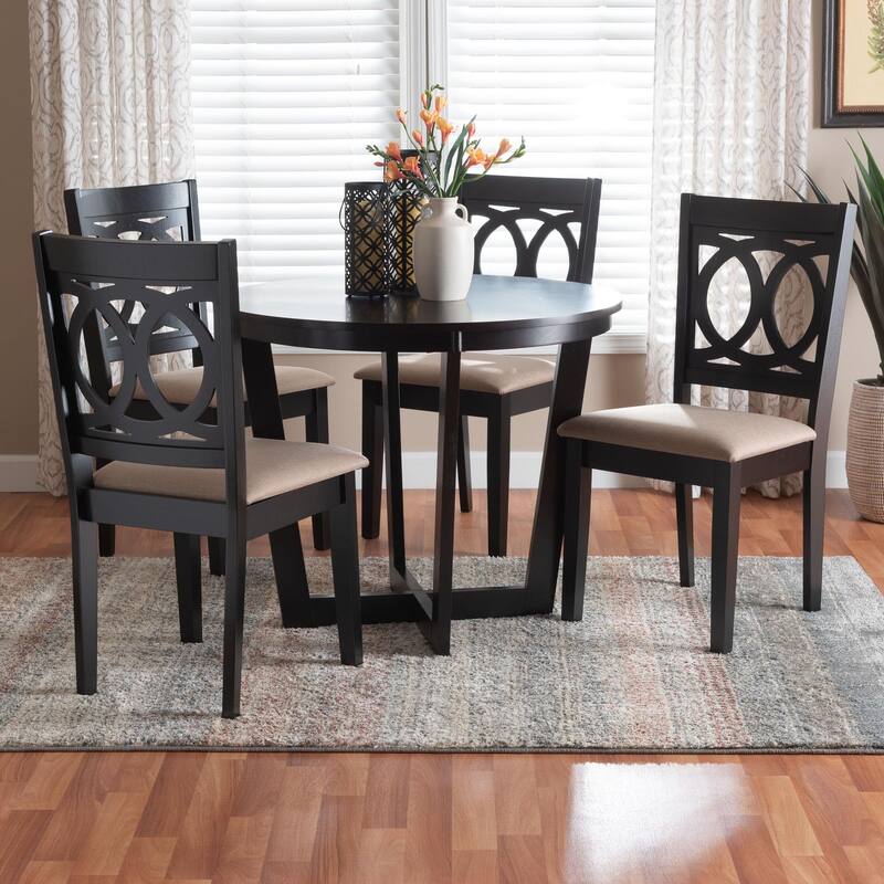 Kara Modern Wood 5-Piece Dining Set