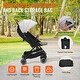 preview thumbnail 10 of 28, Carbon Steel Foldable Stroller with Recline and Footrest - 28” L x 17.3” W x 42.1” H