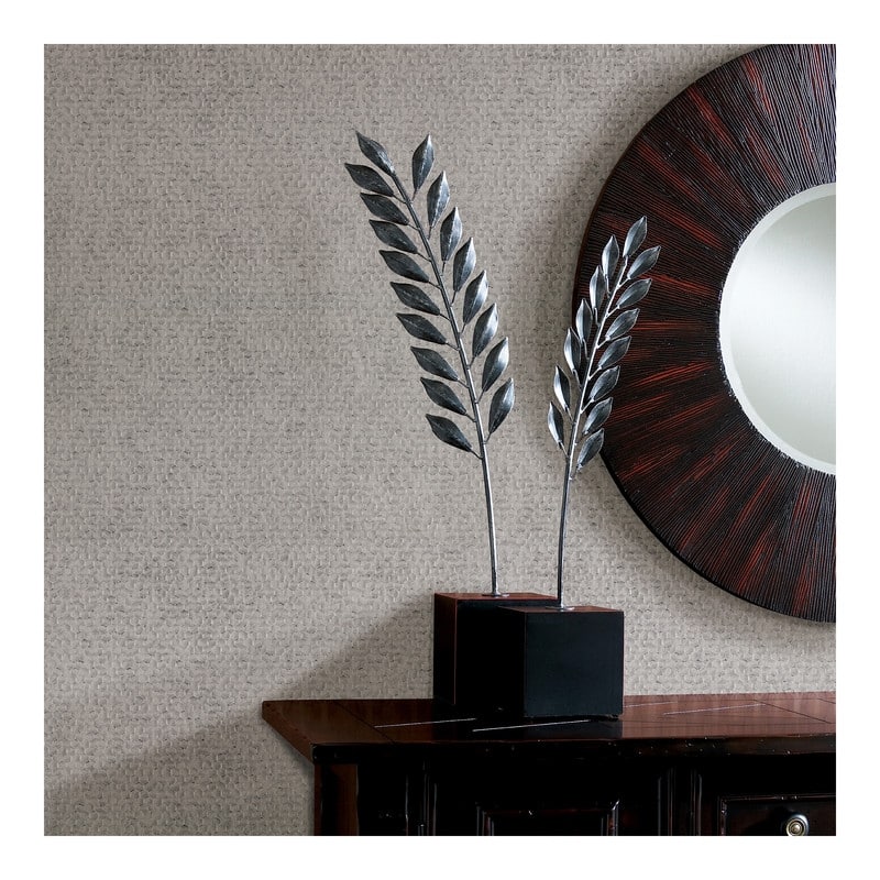 Brewster Carbon Silver Honeycomb Geometric Wallpaper - 20.5 x 396 x 0.025