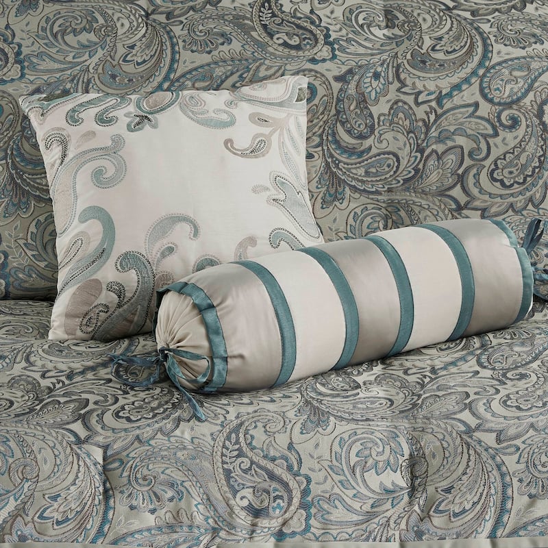 Madison Park Whitman 12 Piece Comforter Set with Cotton Bed Sheets