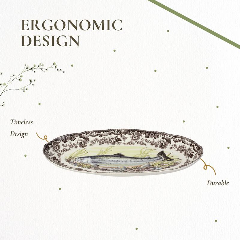 Spode Woodland Fish Platter - 18.5 Inch