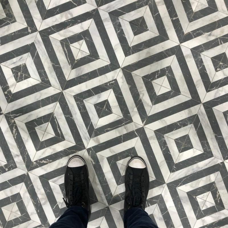 Palace 8x8 Matte Wood Look Porcelain Encaustic Tile - Floor, Wall & Backsplash