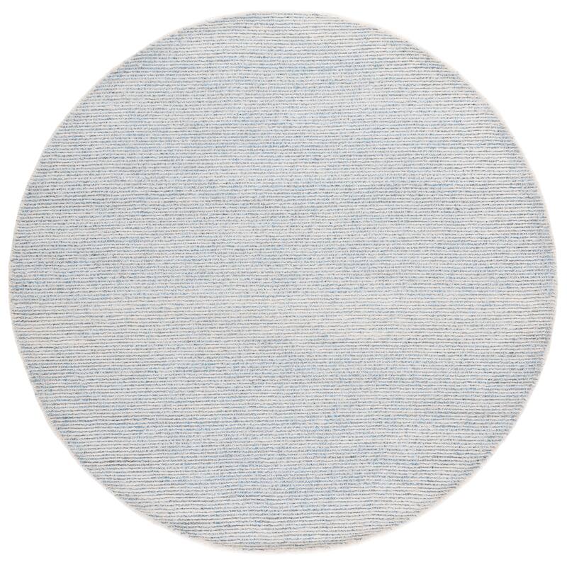 SAFAVIEH Handmade Abstract Rumena Contemporary Rug - 6' Round - Blue/Grey