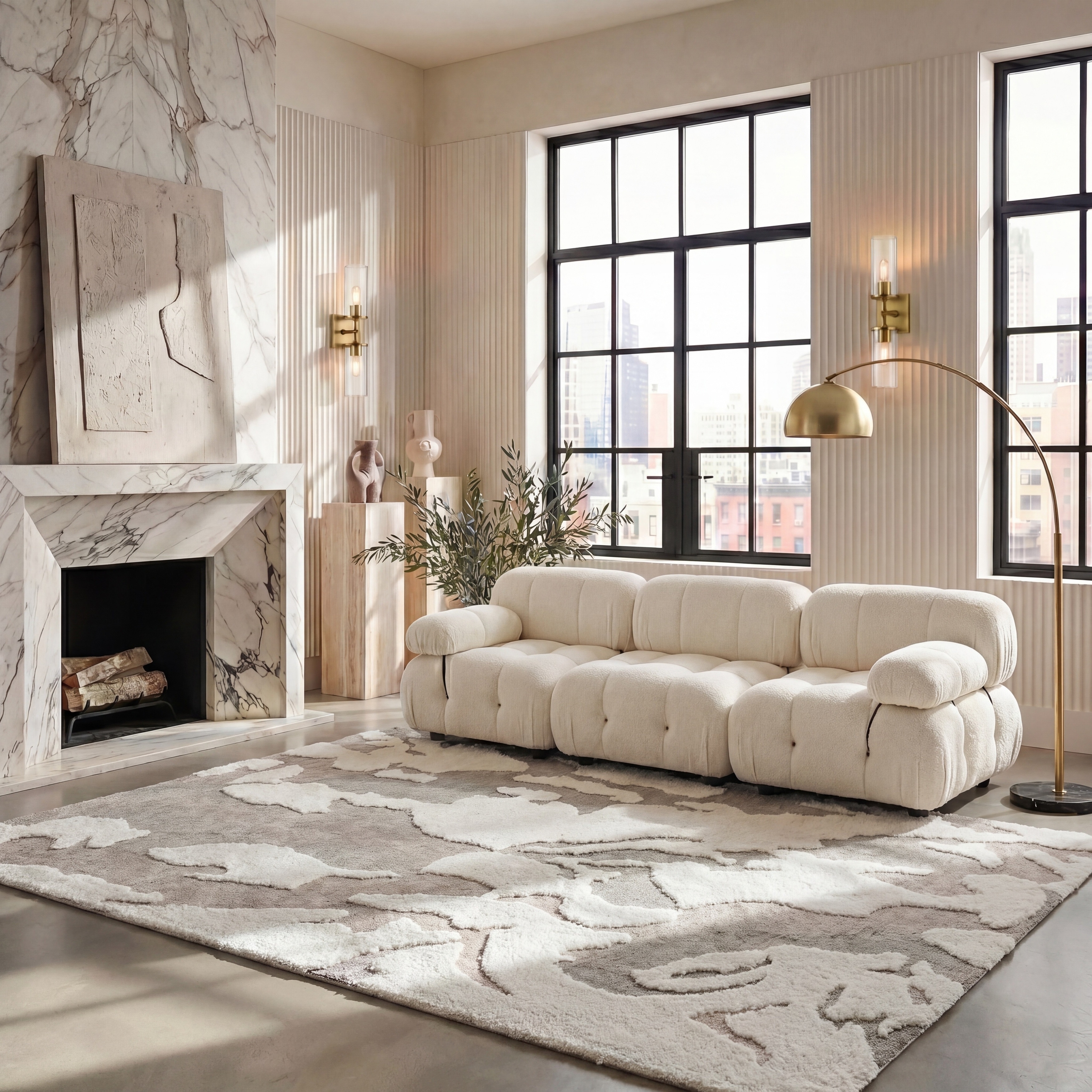 SAFAVIEH Handmade Casablanca Drenusha Modern Wool Rug