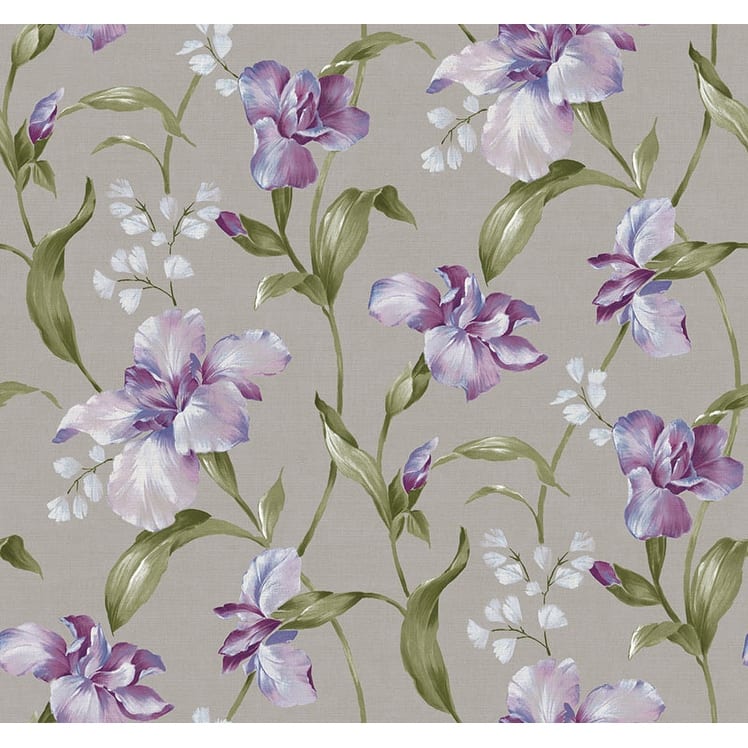 Seabrook Designs Harland Floral Unpasted Wallpaper