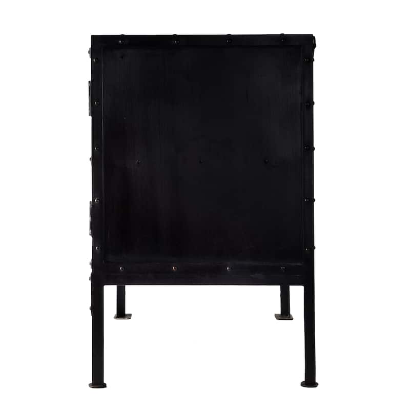 Owen Industrial Chic Metal Console Cabinet