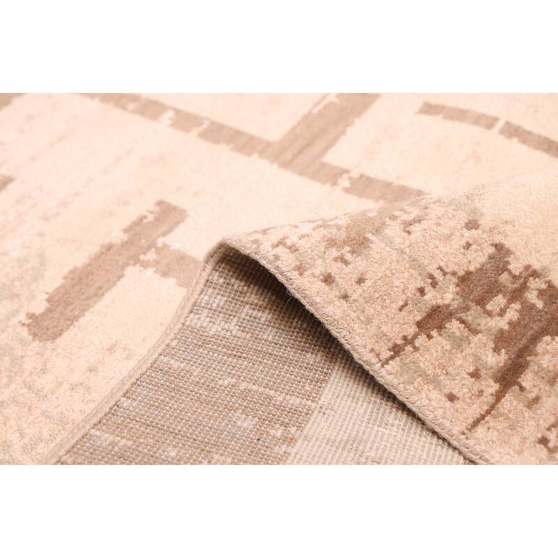 ECARPETGALLERY Hand-knotted Legacy Ivory Silk, Wool Rug - 9'11 x 13'11