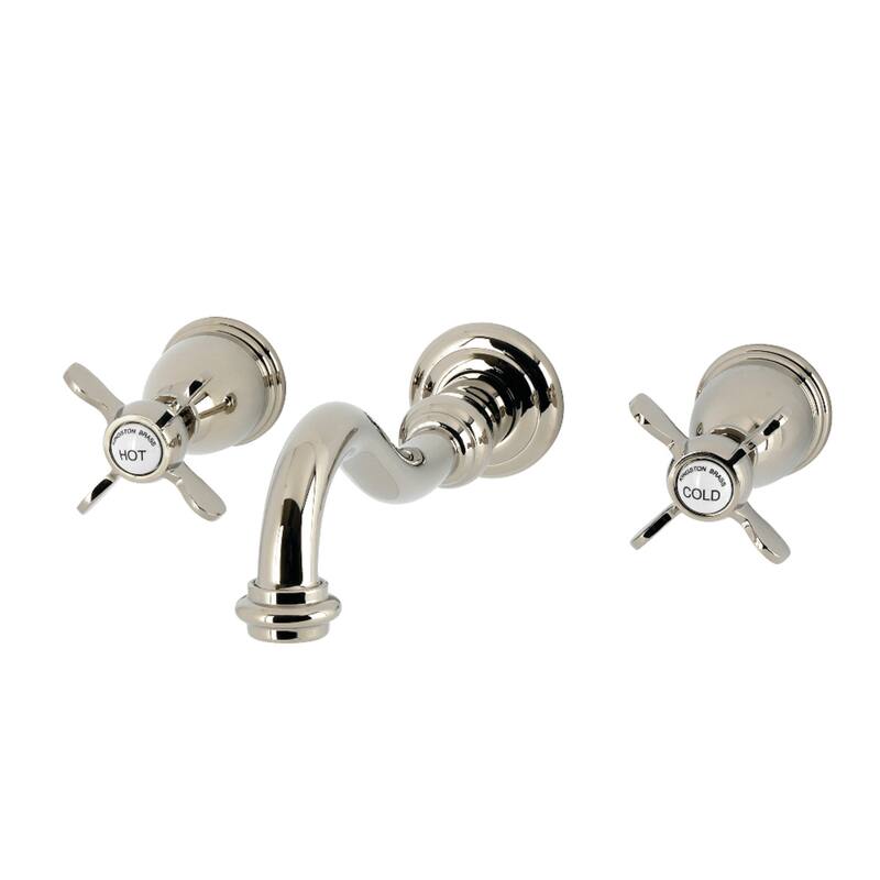 Kingston Brass Essex Two-Handle Wall Mount Roman Tub Faucet - Polished Nickel