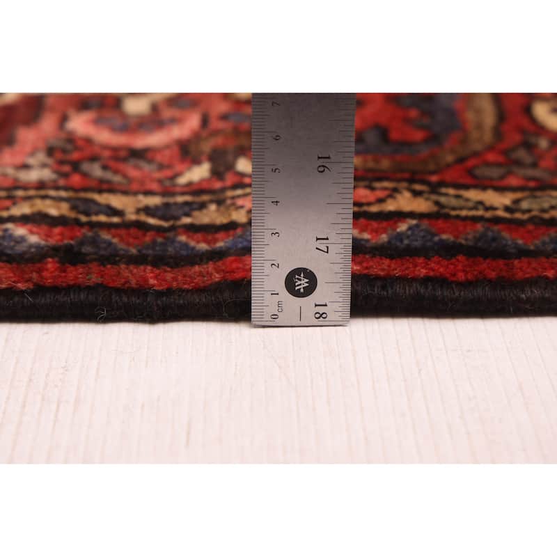 ECARPETGALLERY Hand-knotted Andelz Red Wool Rug - 3'8 x 10'6