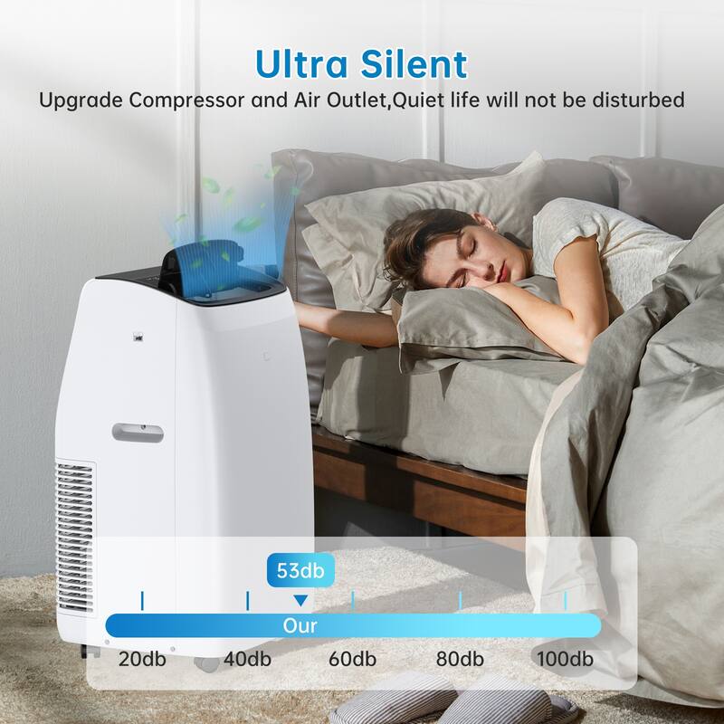 14000 BTU Portable Air Conditioner, Portable AC Unit with Remote