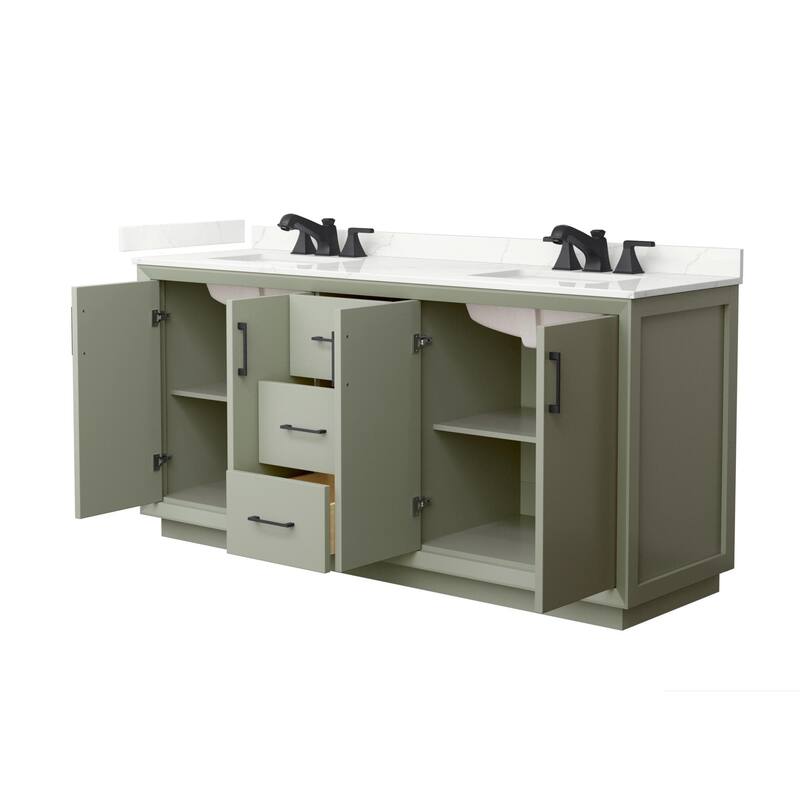 Wyndham Collection WCF414172D-QTZ-US3MXX Strada 72" Free Standing