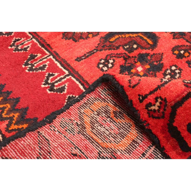 ECARPETGALLERY Hand-knotted Andelz Red Wool Rug - 3'10 x 6'2