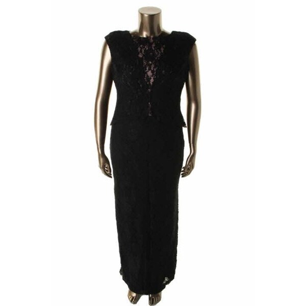 Ralph Lauren Womens Evening Dress Lace Sleeveless 2 Free Ralph Lauren Womens Evening Dress Lace Sleeveless 2