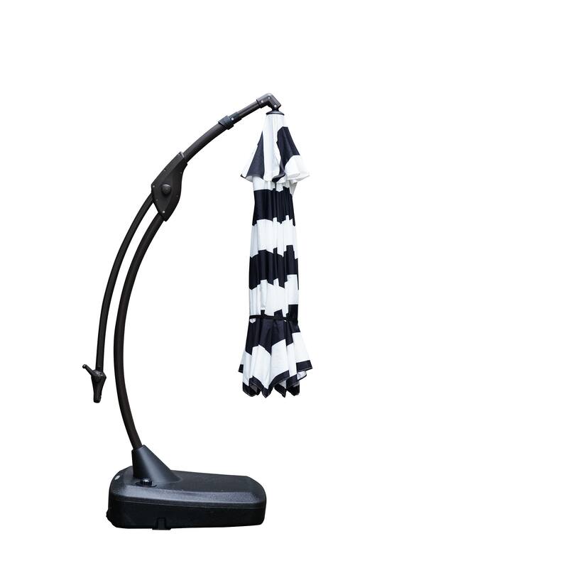 Cantilever Outdoor Umbrella with Base , Aluminum Offset Umbrella