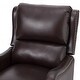 preview thumbnail 69 of 166, Brigida Multifunctional Modern Genuine Leather Nailhead Trim Recliner with Adjustable Footrest Set of 2 by HULALA HOME