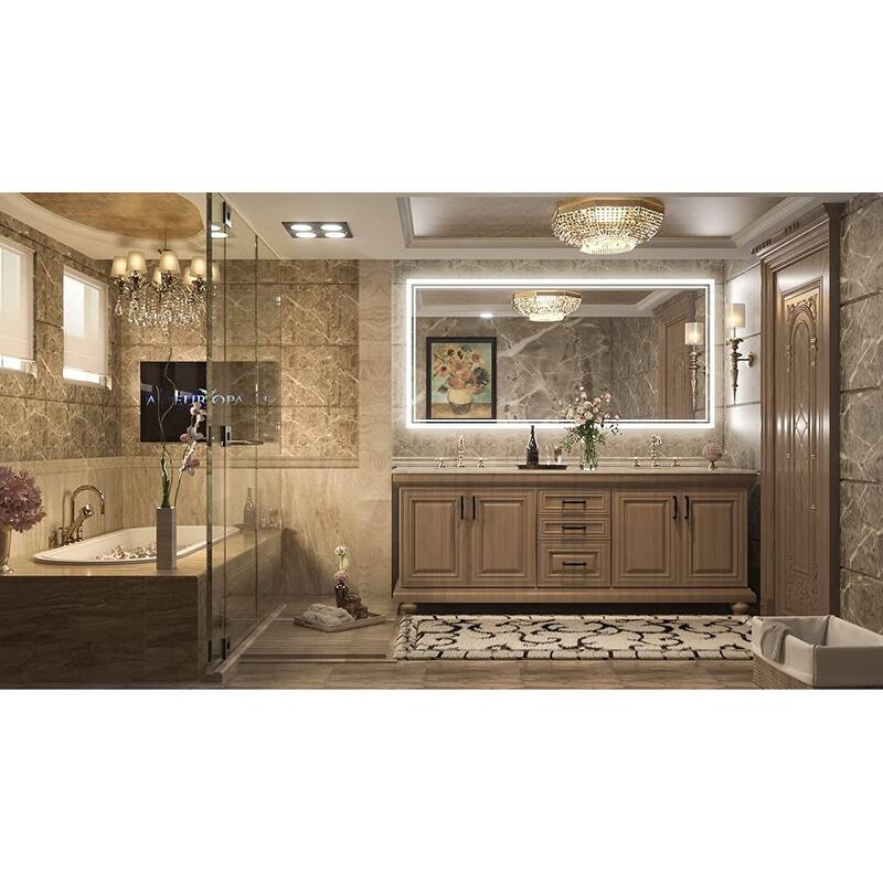 TokeShimi LED Bathroom Vanity Mirror, Anti-Fog Dimmable Wall Mirror