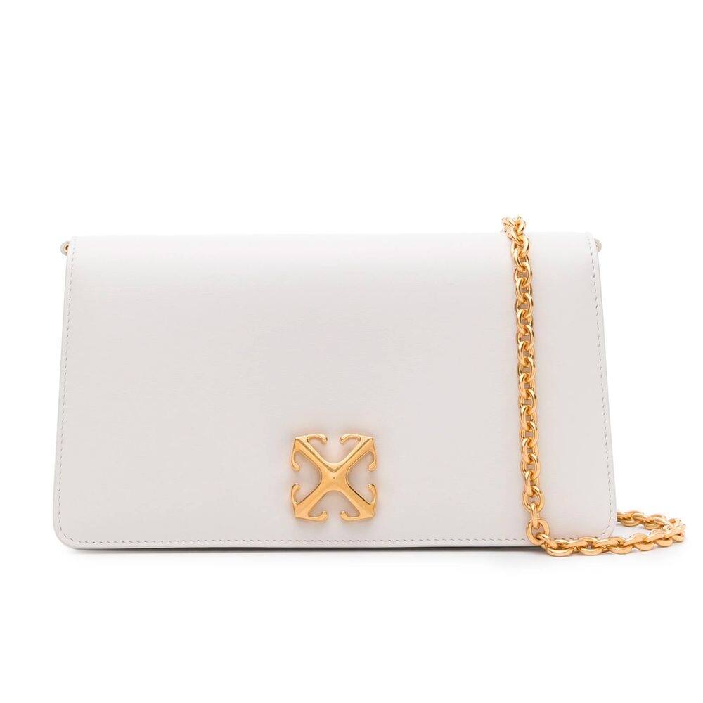 Off-White White Leather Crossbody Women's Bag