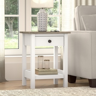 Bush Furniture Mayfield Farmhouse Living Room End Table. - Bed Bath ...