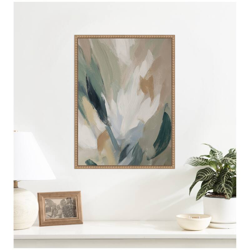 Kate and Laurel Plant Form No. 2 by Amy Lighthall Framed Canvas Wall Art Print