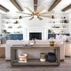 preview thumbnail 45 of 46, Parrot Uncle 60" Farmhouse Integrated LED Windmill Ceiling Fan with Light and Remote