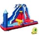 preview thumbnail 4 of 13, 6-In-1 Inflatable Water Park with Climbing Wall Splash Pool