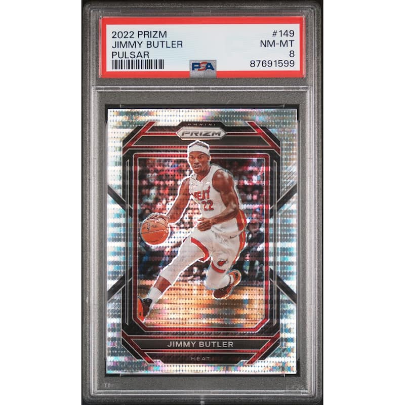 Jimmy Butler 2022 Panini Prizm Pulsar Basketball Card #149 Graded PSA 8 - 8'6" x 11'6"