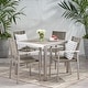 preview thumbnail 1 of 15, Peridot 5-piece Aluminum Patio Dining Set by Christopher Knight Home