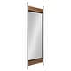 preview thumbnail 1 of 3, Kate and Laurel Kincaid Wood and Metal Full Length Leaner Mirror - 19.25x63 19.25x63 - Rustic Brown/Black
