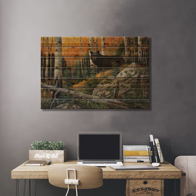 The Wanderer Print On Wood by Derk Hansen - Multi-Color