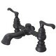 preview thumbnail 1 of 1, Kingston Brass Vintage Deck Mounted Clawfoot Tub Filler with Metal Oil Rubbed Bronze
